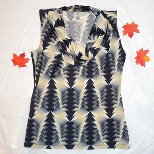 Worthington cowl neck sleeveless blouse. Size S